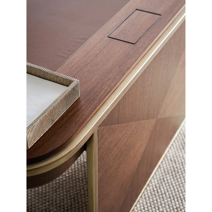 Berwick Writing Desk by Sligh in dark walnut. Made from unique in a transitional style.
