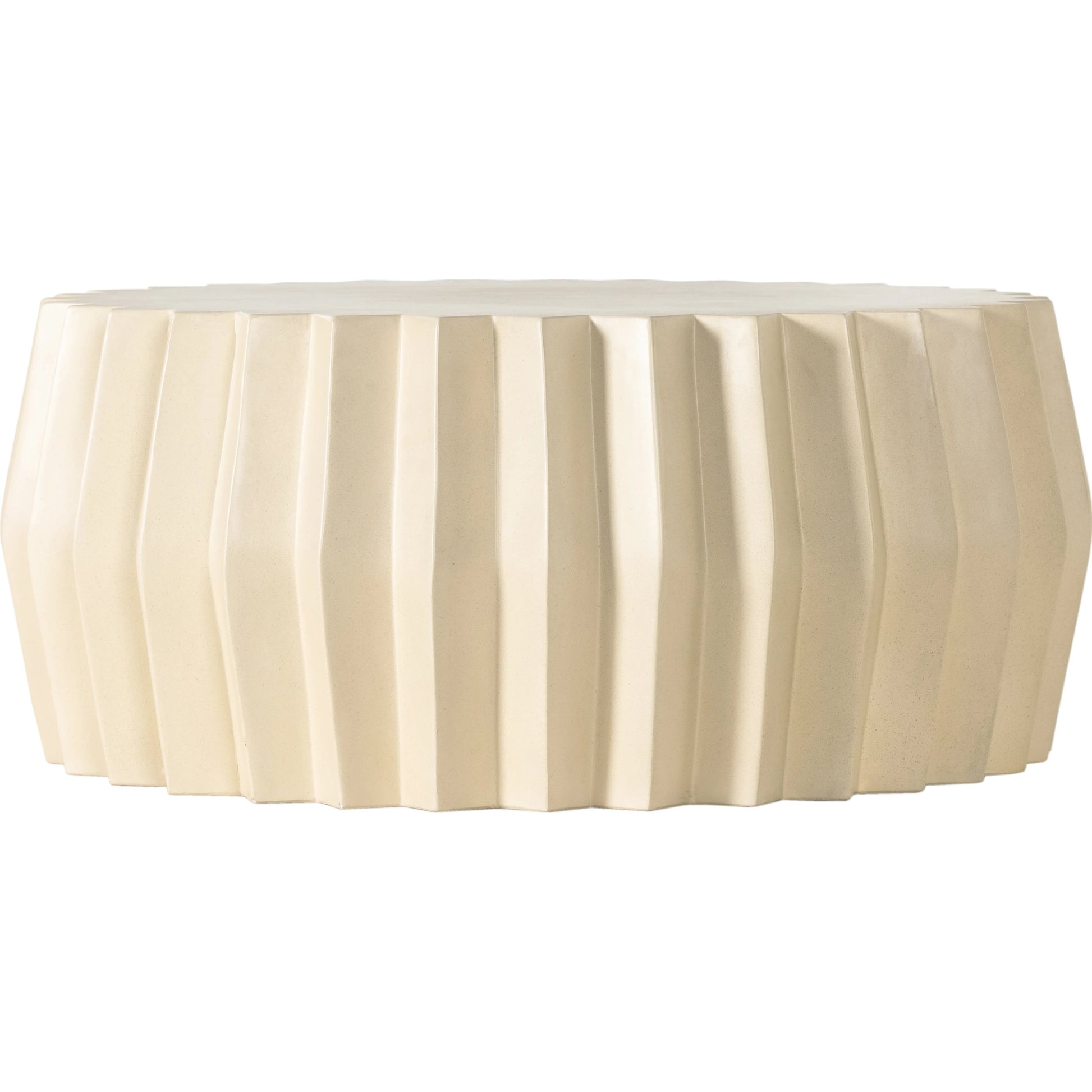 Gem Outdoor Coffee Table by Four Hands. Made from concrete in a modern style.