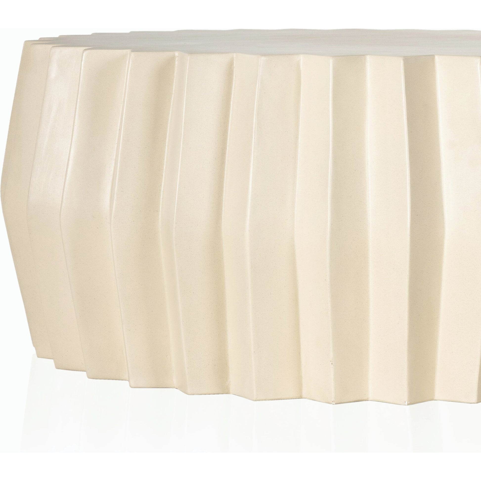 Gem Outdoor Coffee Table by Four Hands. Made from concrete in a modern style.