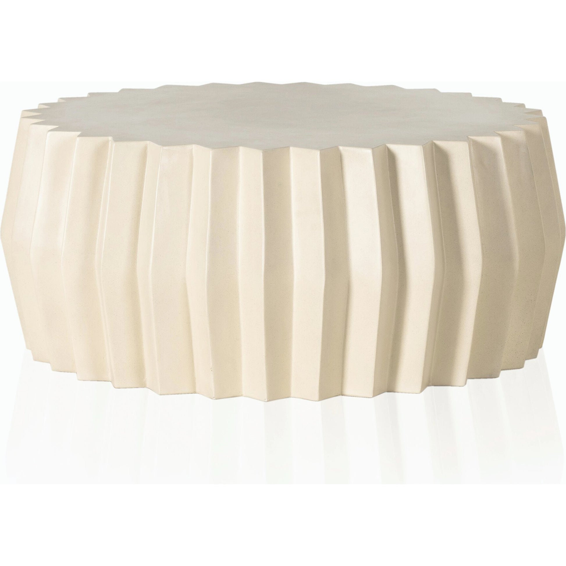 Gem Outdoor Coffee Table by Four Hands. Made from concrete in a modern style.