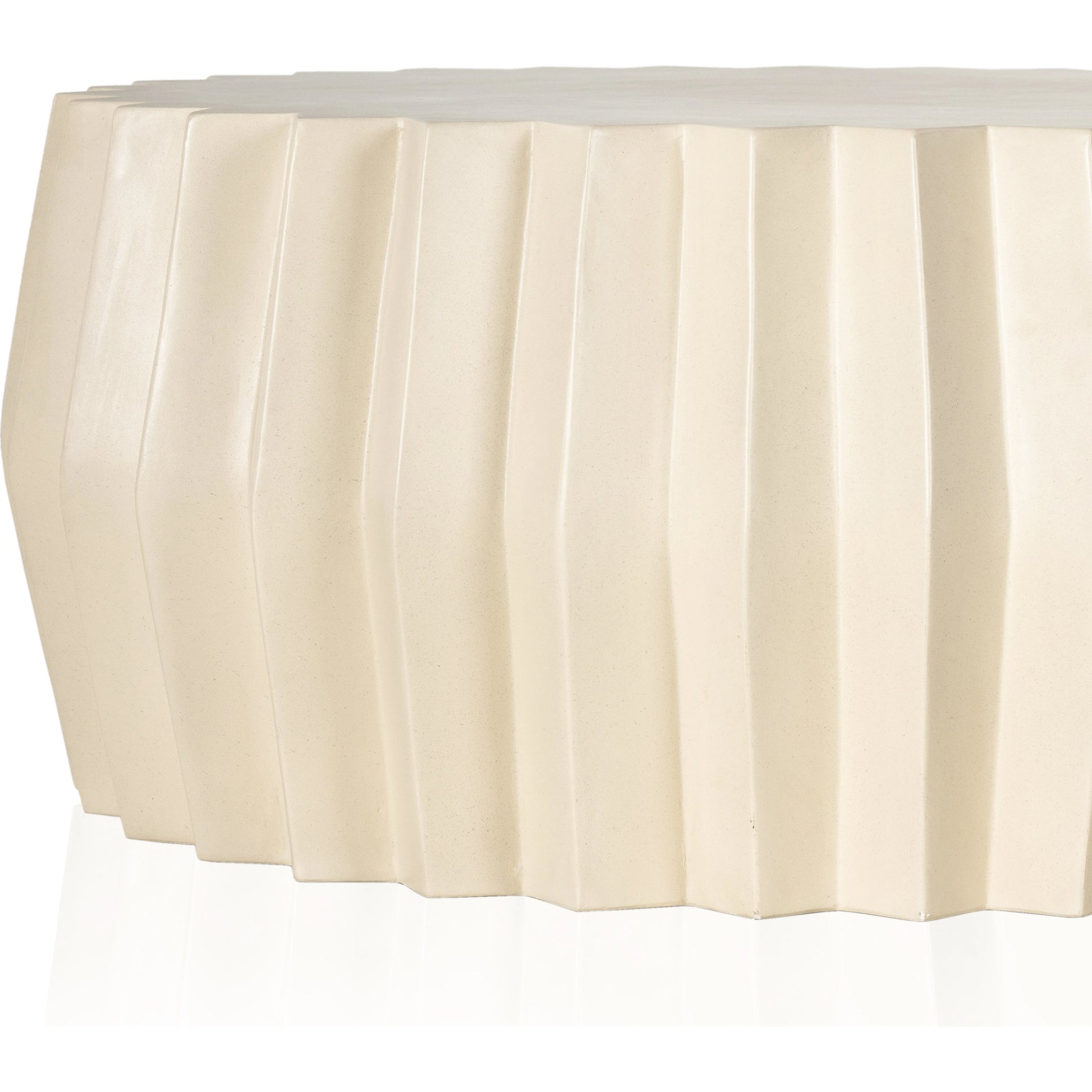 Gem Outdoor Coffee Table by Four Hands. Made from concrete in a modern style.