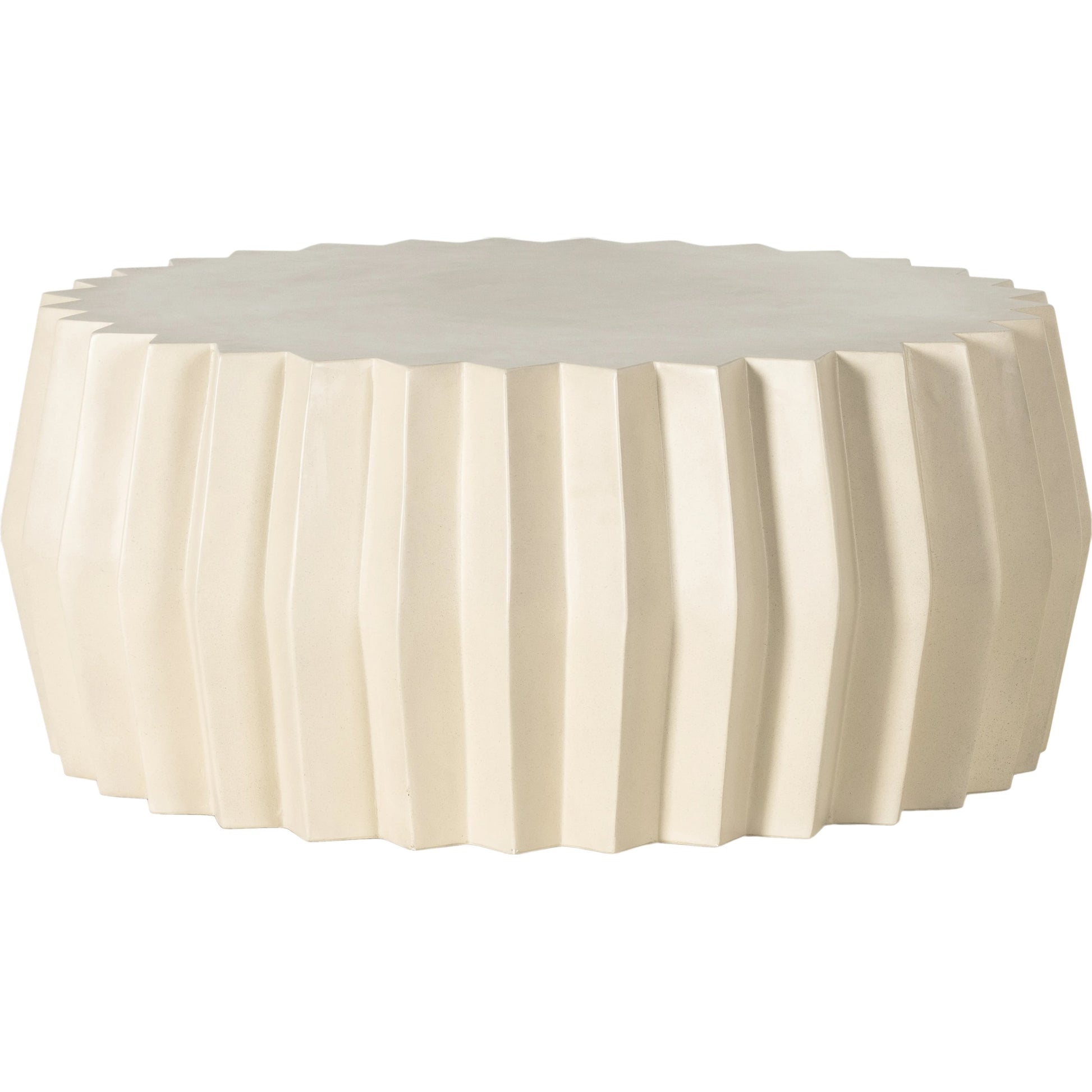 Gem Outdoor Coffee Table by Four Hands. Made from concrete in a modern style.