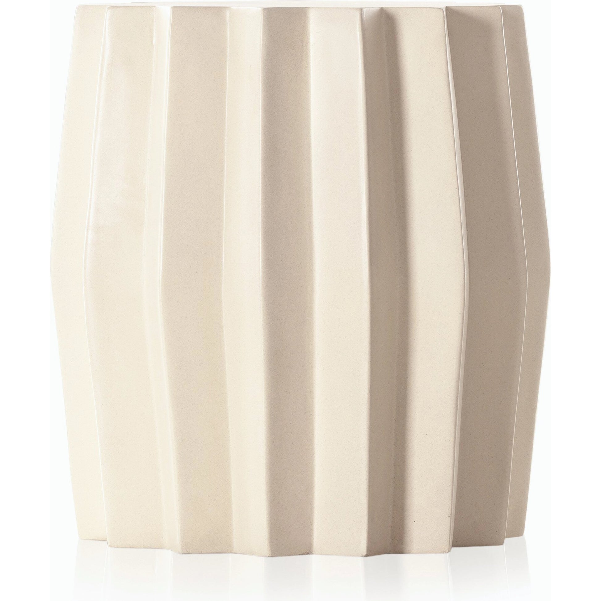 Gem Outdoor End Table by Four Hands. Made from concrete in a modern style.