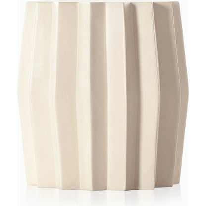 Gem Outdoor End Table by Four Hands. Made from concrete in a modern style.