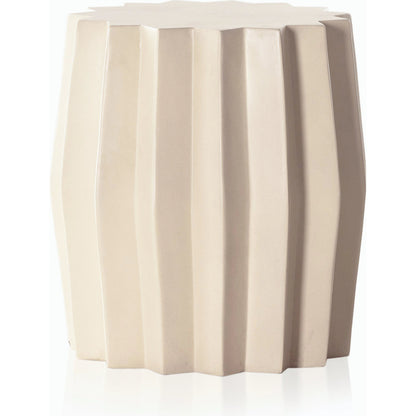 Gem Outdoor End Table by Four Hands. Made from concrete in a modern style.