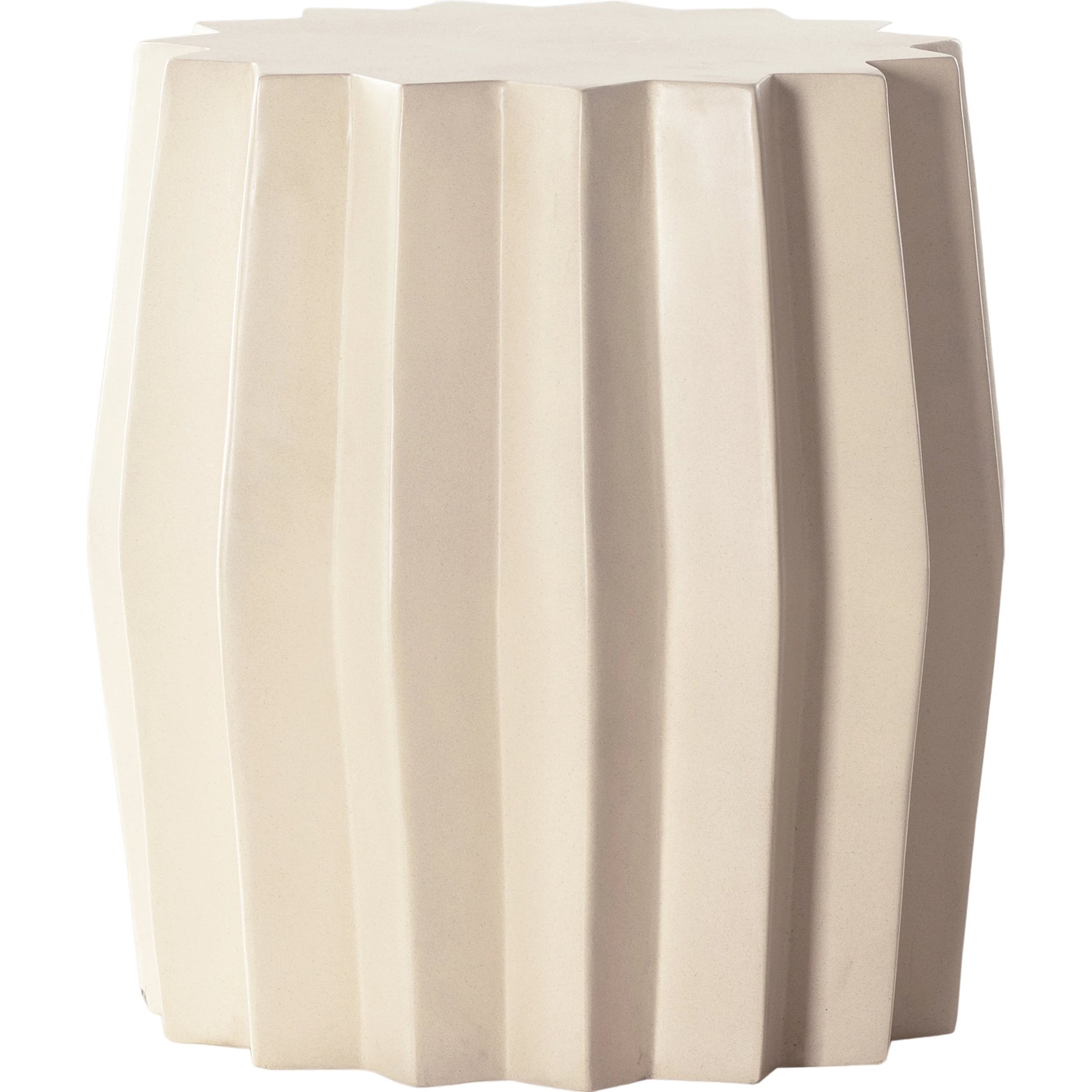 Gem Outdoor End Table by Four Hands. Made from concrete in a modern style.