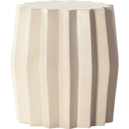 Gem Outdoor End Table by Four Hands. Made from concrete in a modern style.