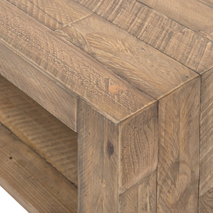 Beckwourth Coffee Table by Four Hands in sierra rustic natural. Made from solid reclaimed pine in a modern style.