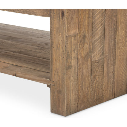 Beckwourth Coffee Table by Four Hands in sierra rustic natural. Made from solid reclaimed pine in a modern style.