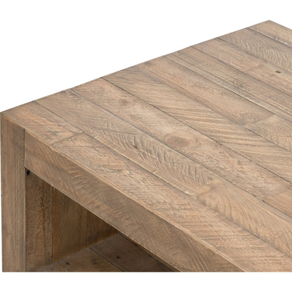 Beckwourth Coffee Table by Four Hands in sierra rustic natural. Made from solid reclaimed pine in a modern style.