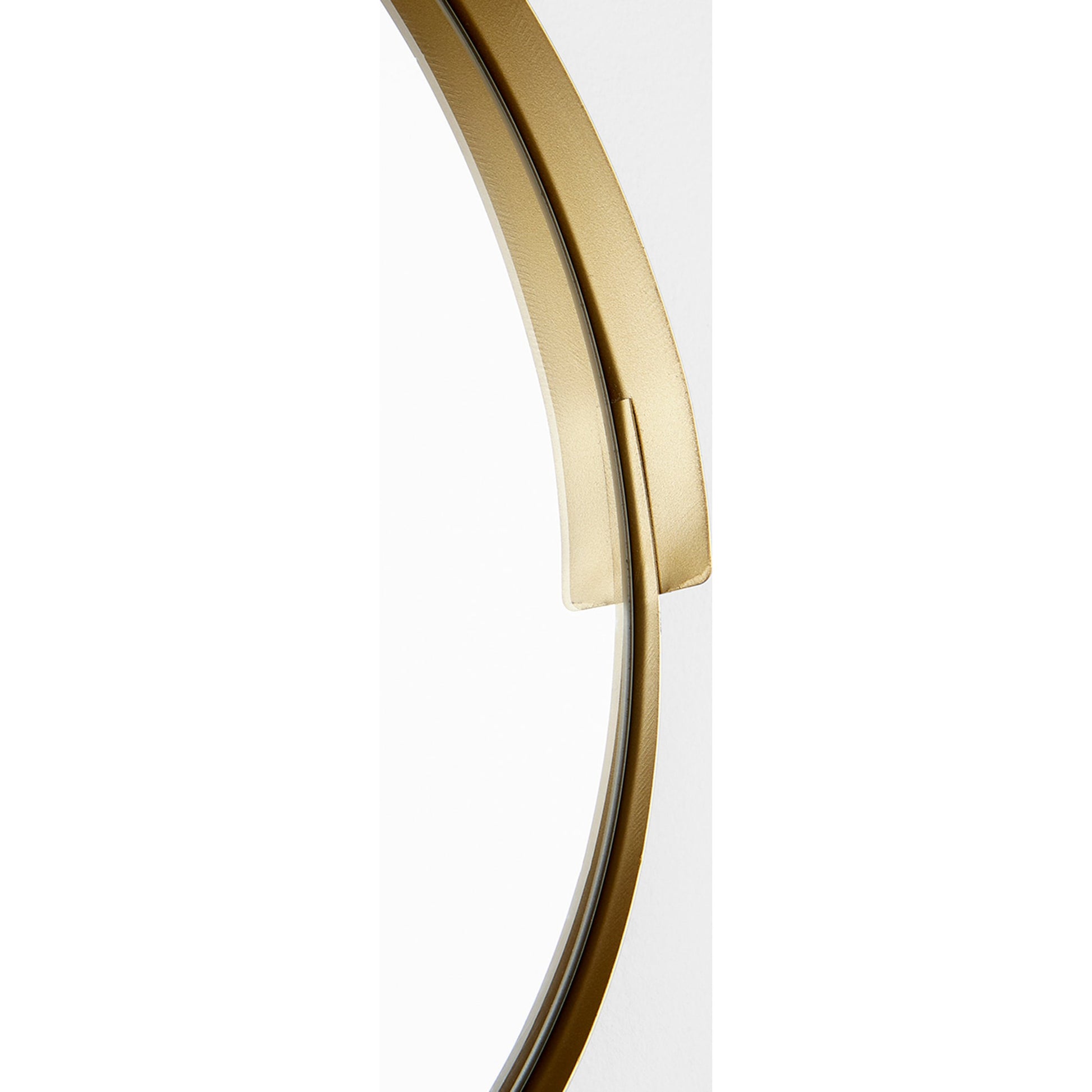 Gilded Band Mirror by Cyan Design in gold. Made from iron, glass, wood in a modern style.