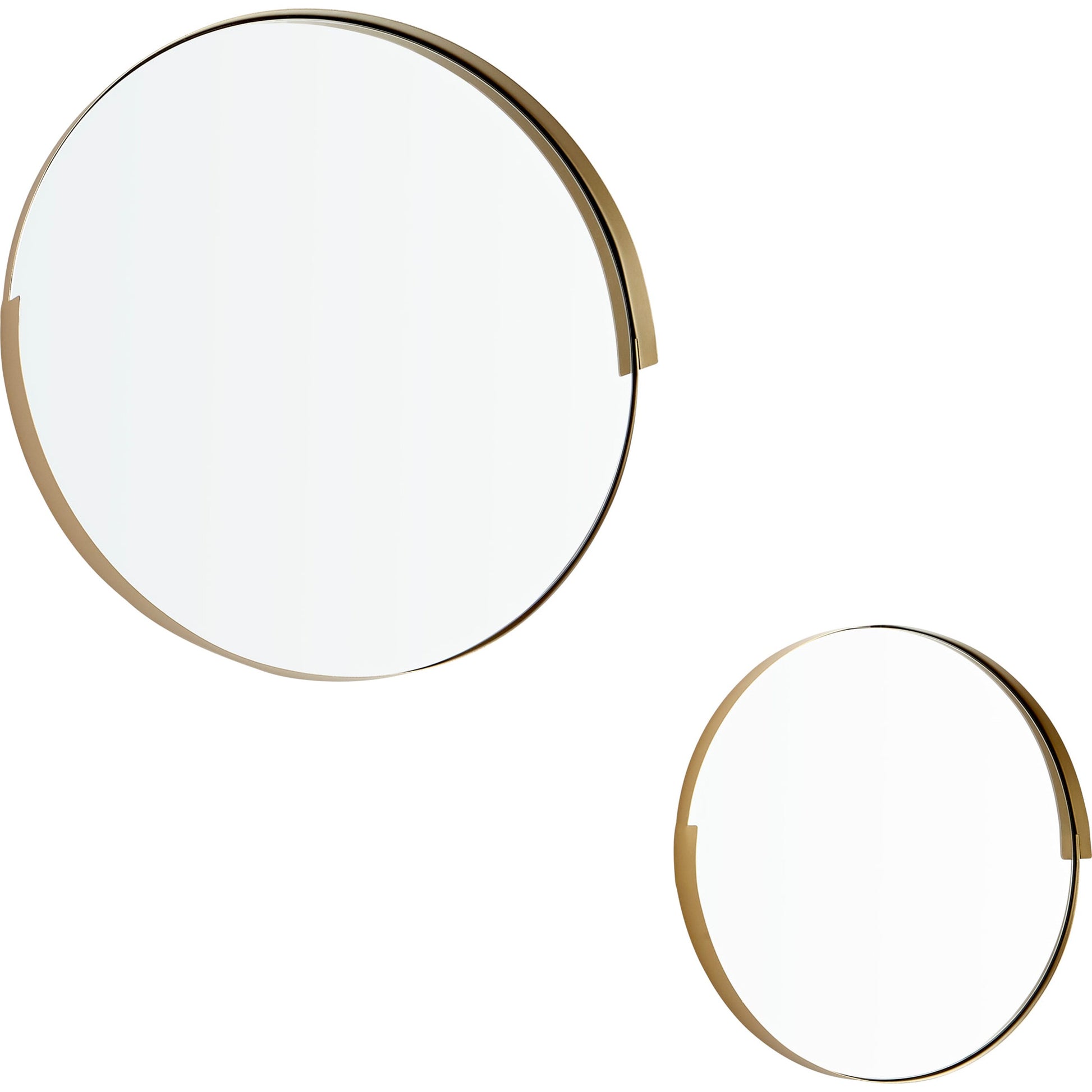 Gilded Band Mirror by Cyan Design in gold. Made from iron, glass, wood in a modern style.