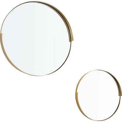 Gilded Band Mirror by Cyan Design in gold. Made from iron, glass, wood in a modern style.
