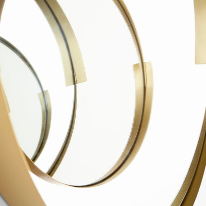 Gilded Band Mirror by Cyan Design in gold. Made from iron, glass, wood in a modern style.