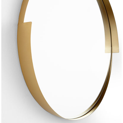 Gilded Band Mirror by Cyan Design in gold. Made from iron, glass, wood in a modern style.