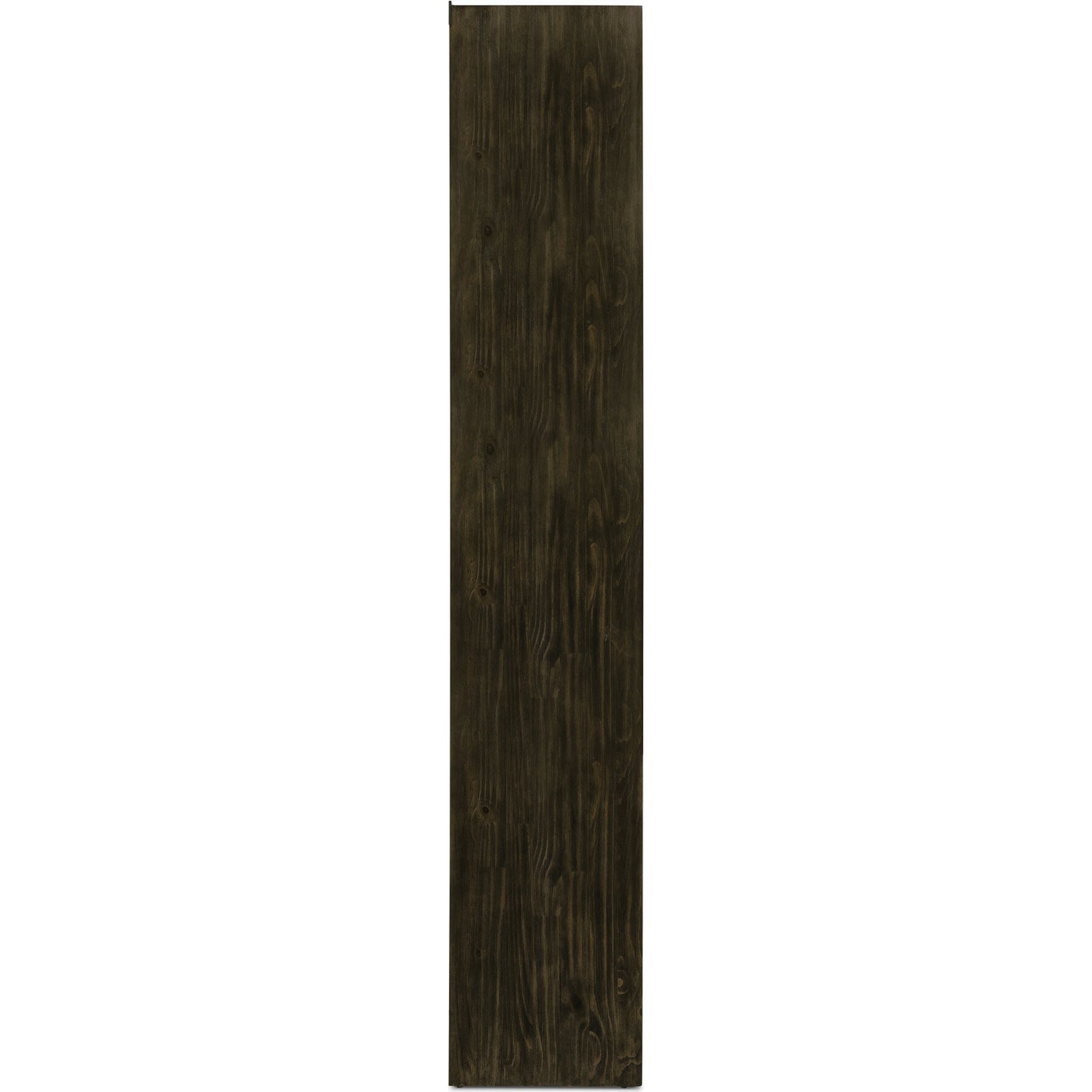Bane Bookshelf by Four Hands in smoked pine, black iron. Made from solid pine, iron in a modern style.