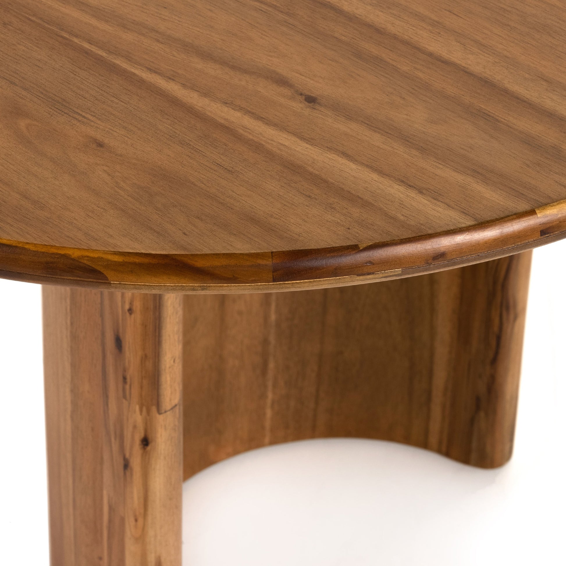 Paden Dining Table by Four Hands. Made from thin acacia veneer, solid acacia in a modern style.