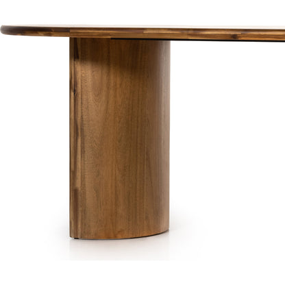 Paden Dining Table by Four Hands. Made from thin acacia veneer, solid acacia in a modern style.