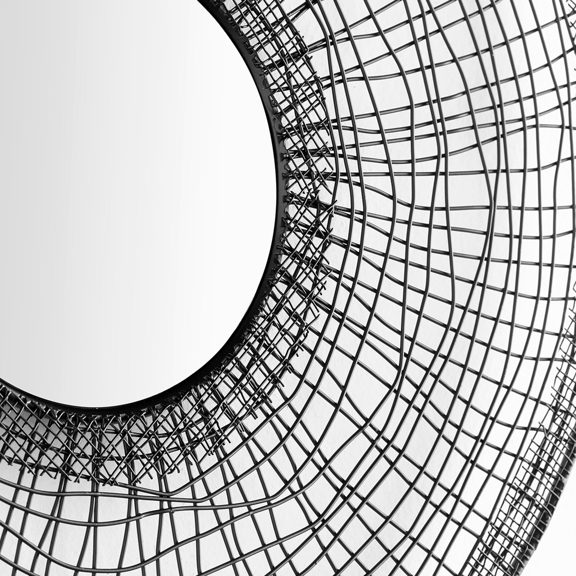 Silk Noir Mirror by Cyan Design in graphite. Made from iron, glass in a eclectic & global style.