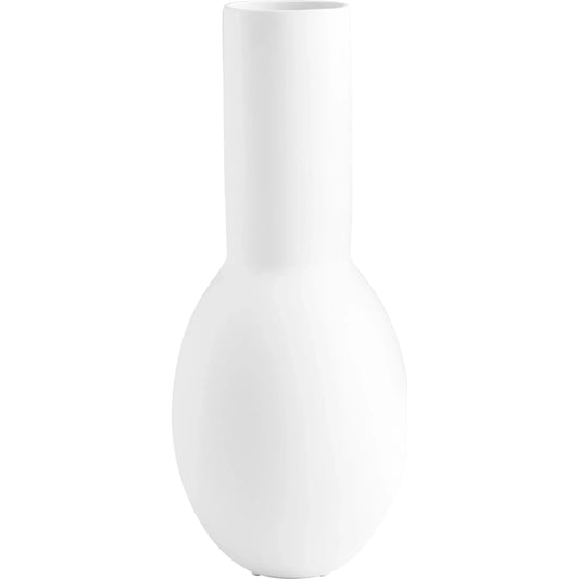 Impressive Impression Vase by Cyan Design in matte white. Made from ceramic in a modern style.
