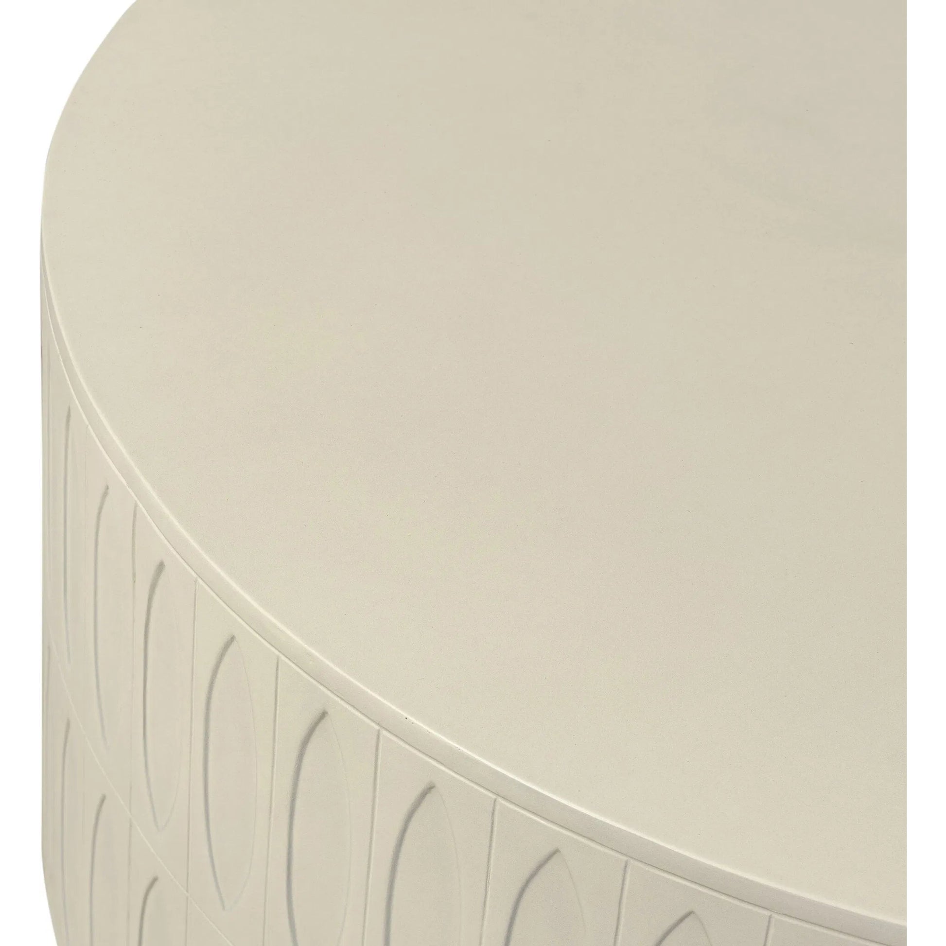 Colorado Drum Coffee Table by Four Hands in dark gray. Made from unique in a eclectic & global style.