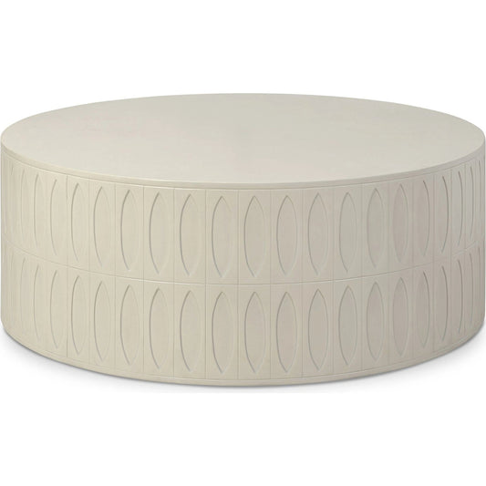 Colorado Drum Coffee Table by Four Hands in dark gray. Made from unique in a eclectic & global style.