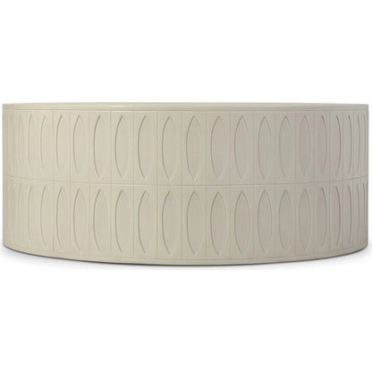 Colorado Drum Coffee Table by Four Hands in dark gray. Made from unique in a eclectic & global style.