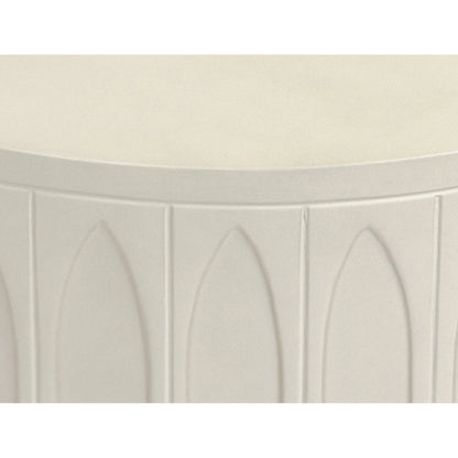 Colorado End Table by Four Hands in gray concrete. Made from unique in a eclectic & global style.