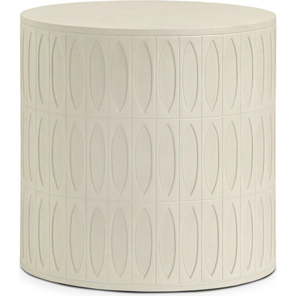 Colorado End Table by Four Hands in gray concrete. Made from unique in a eclectic & global style.