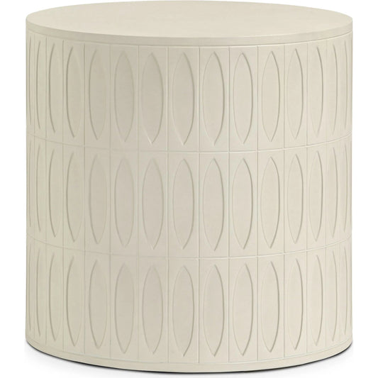 Colorado End Table by Four Hands in gray concrete. Made from unique in a eclectic & global style.