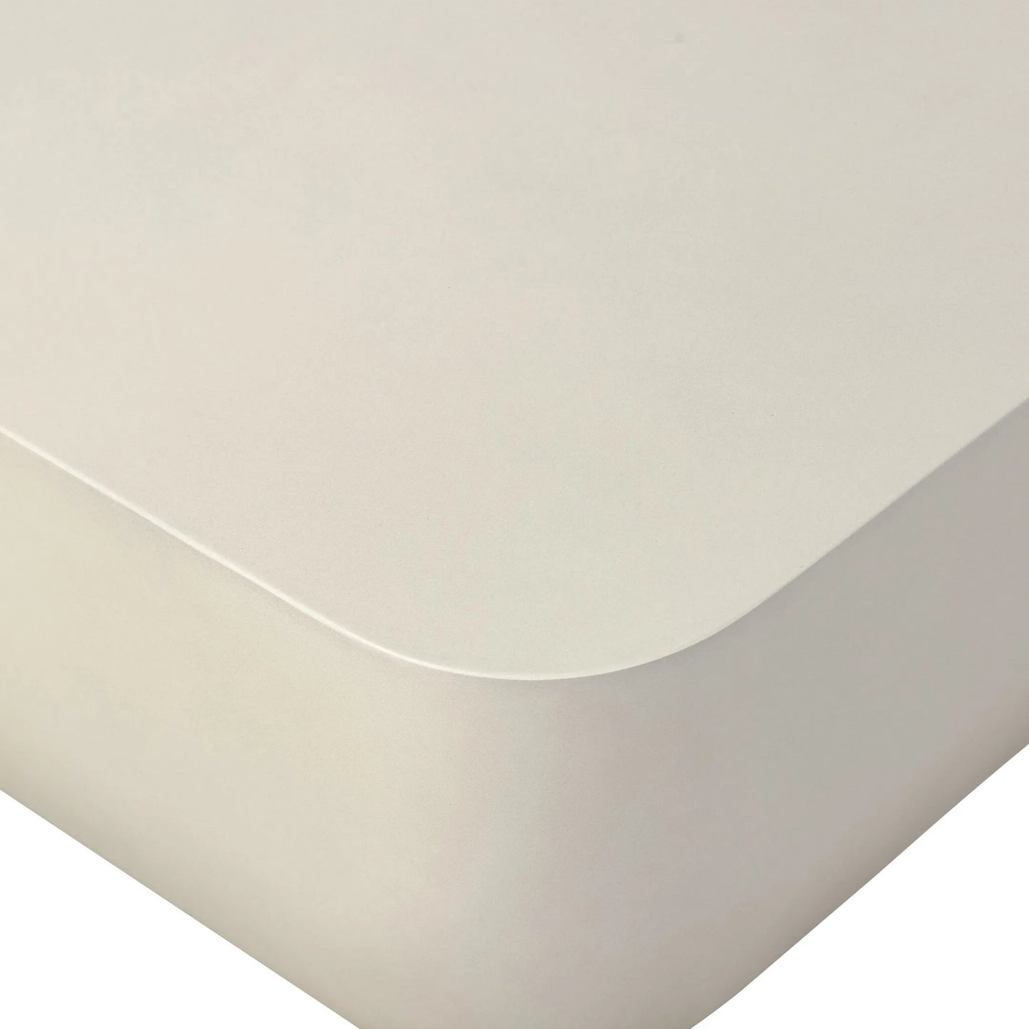 008 SI-2535088 | Closeup | Ivan Square Coffee Table by Four Hands in white concrete. Made from solid concrete in a unique style.