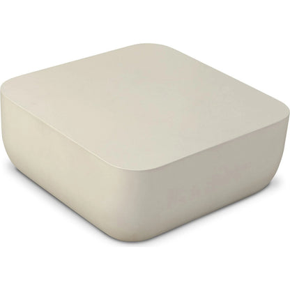 Ivan Square Coffee Table by Four Hands in white concrete. Made from solid concrete in a unique style.