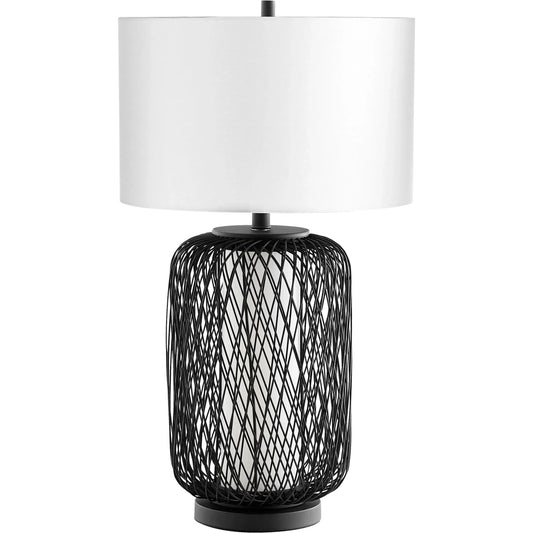 Nexus Table Lamp by Cyan Design in pewter. Made from iron, bamboo in a modern style.