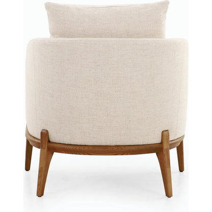 Copeland Chair by Four Hands in orly natural and black oak. Made from 100% polyester, solid oak in a transitional style.