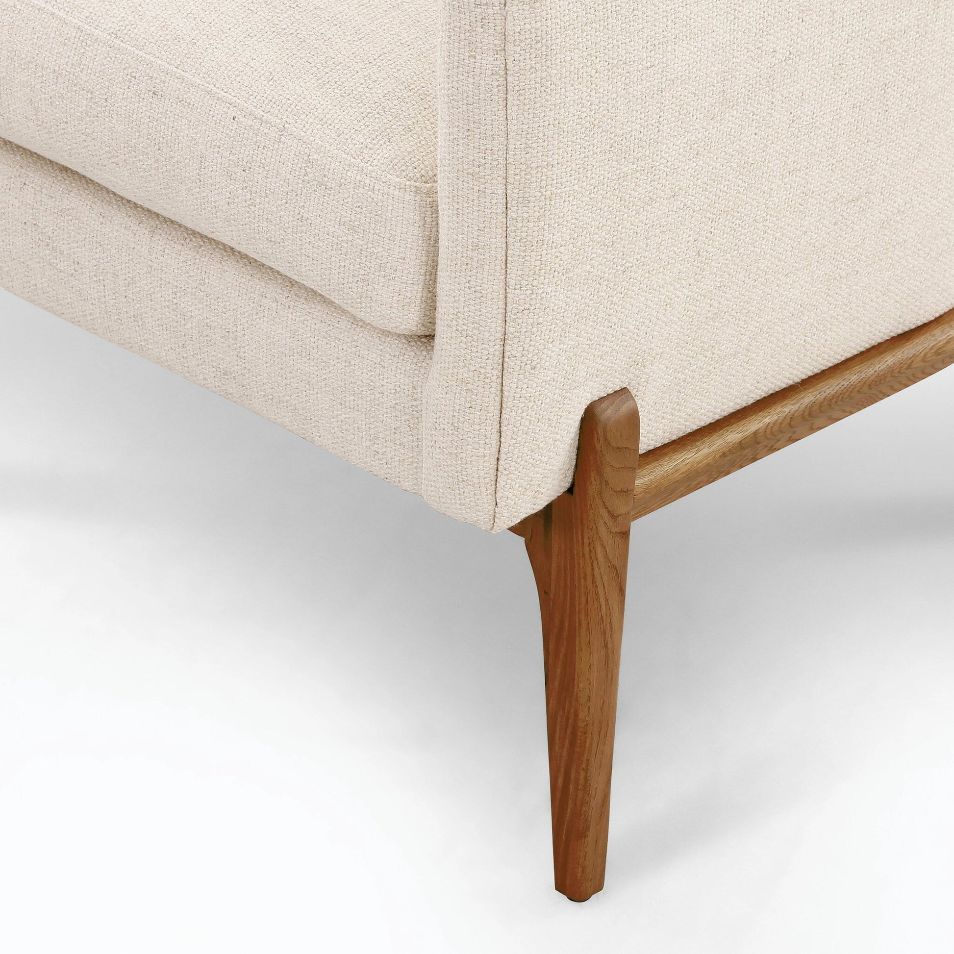 Copeland Chair by Four Hands in orly natural and black oak. Made from 100% polyester, solid oak in a transitional style.