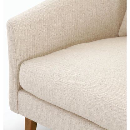 Copeland Chair by Four Hands in orly natural and black oak. Made from 100% polyester, solid oak in a transitional style.