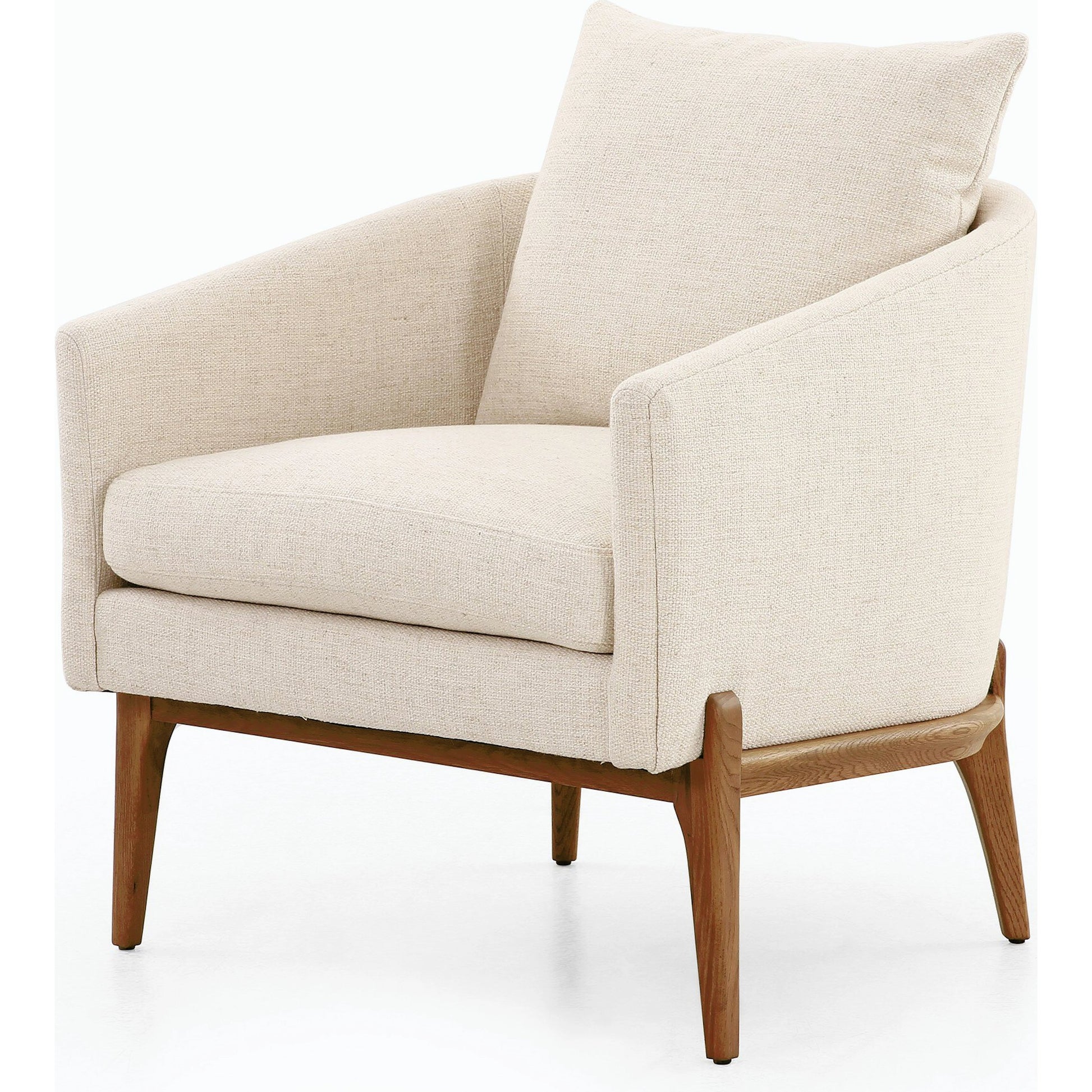 Copeland Chair by Four Hands in orly natural and black oak. Made from 100% polyester, solid oak in a transitional style.