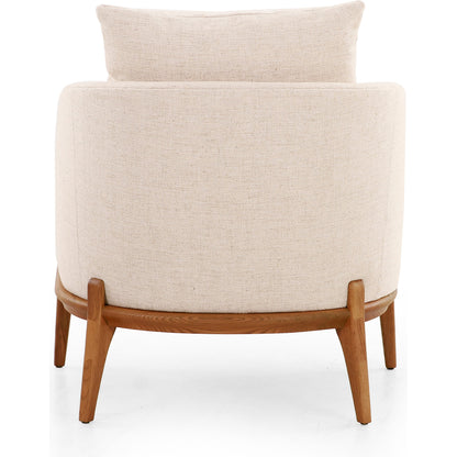 Copeland Chair by Four Hands in orly natural and black oak. Made from 100% polyester, solid oak in a transitional style.