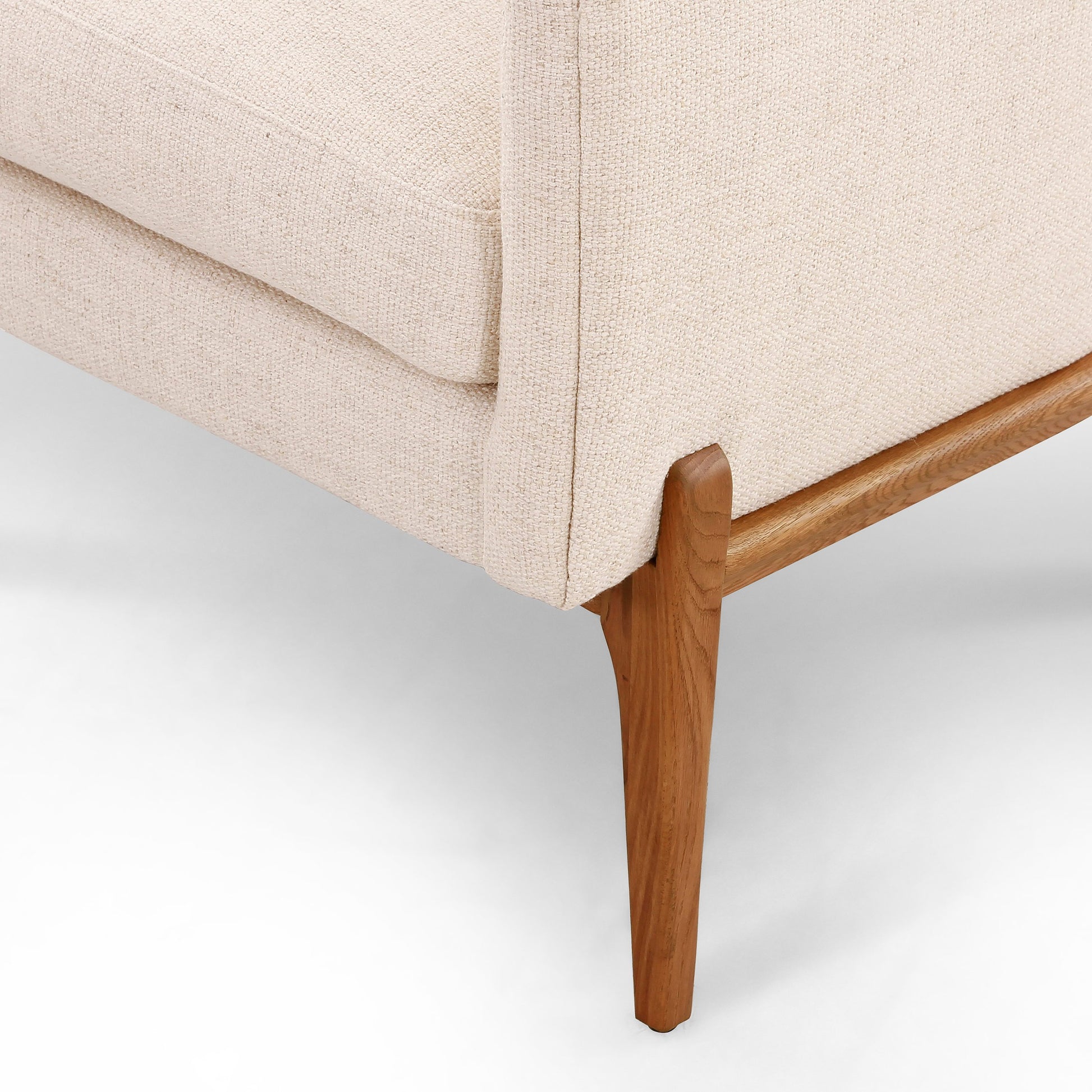 Copeland Chair by Four Hands in orly natural and black oak. Made from 100% polyester, solid oak in a transitional style.