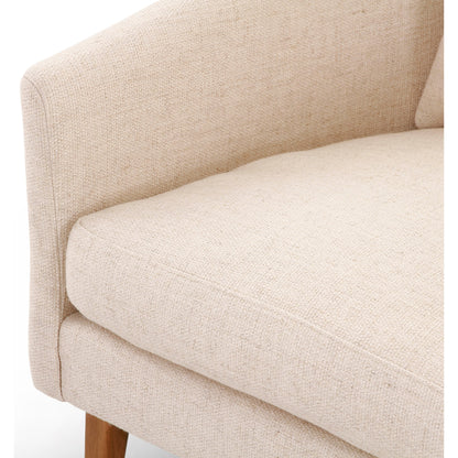 Copeland Chair by Four Hands in orly natural and black oak. Made from 100% polyester, solid oak in a transitional style.
