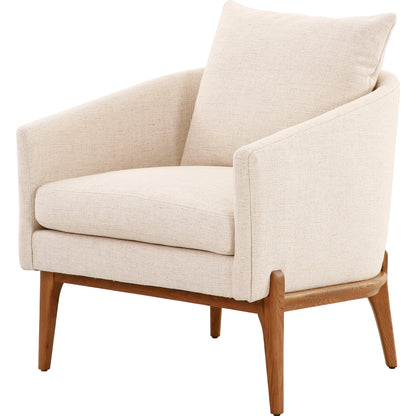 Copeland Chair by Four Hands in orly natural and black oak. Made from 100% polyester, solid oak in a transitional style.