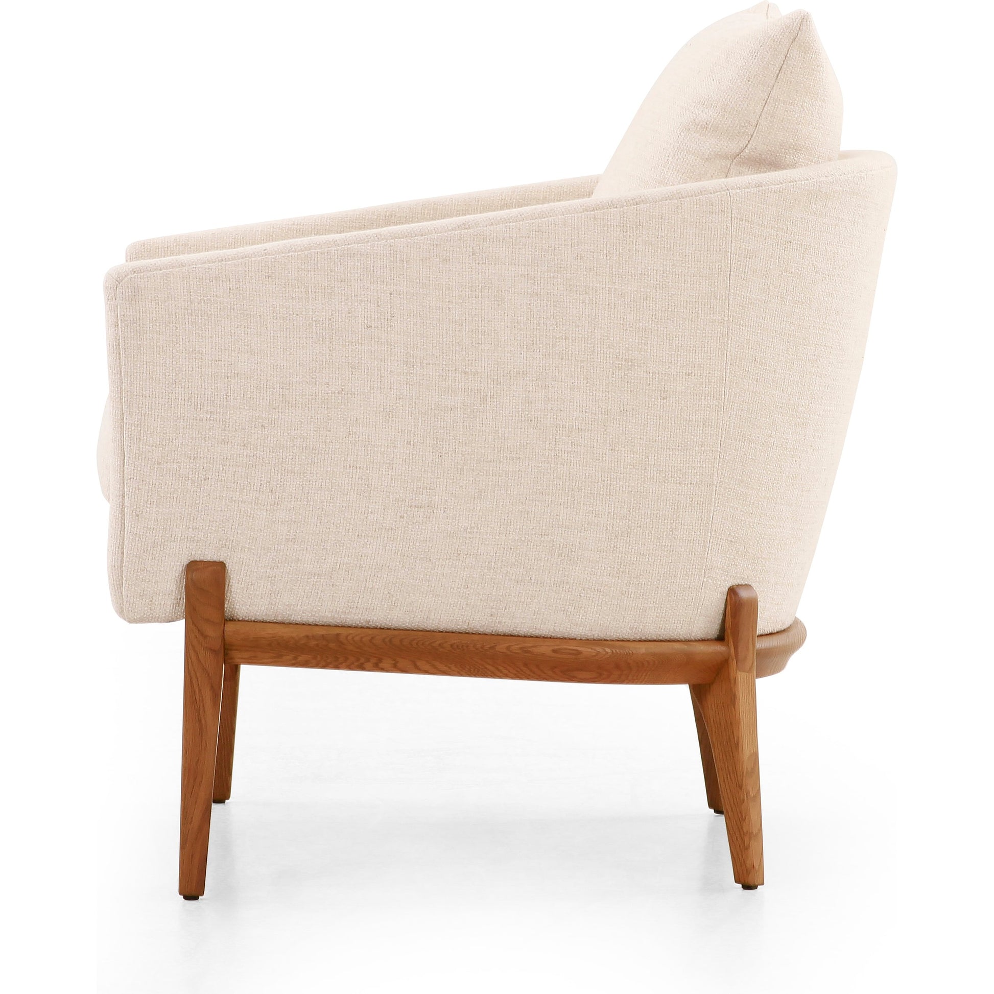 Copeland Chair by Four Hands in orly natural and black oak. Made from 100% polyester, solid oak in a transitional style.
