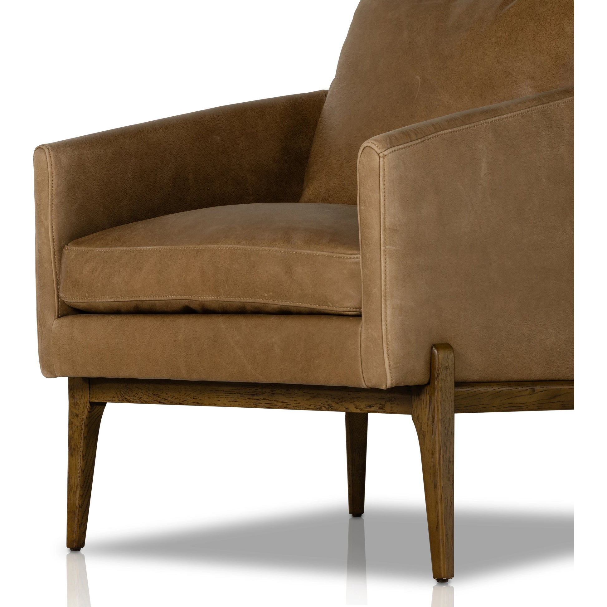 Copeland Chair by Four Hands in orly natural and black oak. Made from 100% polyester, solid oak in a transitional style.