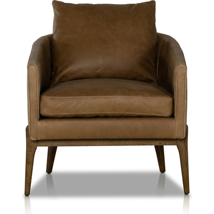 Copeland Chair by Four Hands in orly natural and black oak. Made from 100% polyester, solid oak in a transitional style.