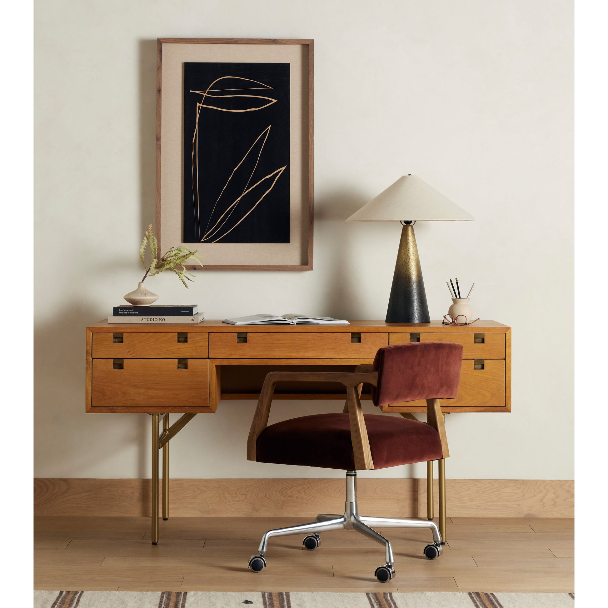 Tyler Desk Chair by Four Hands. Made from unique in a modern style.