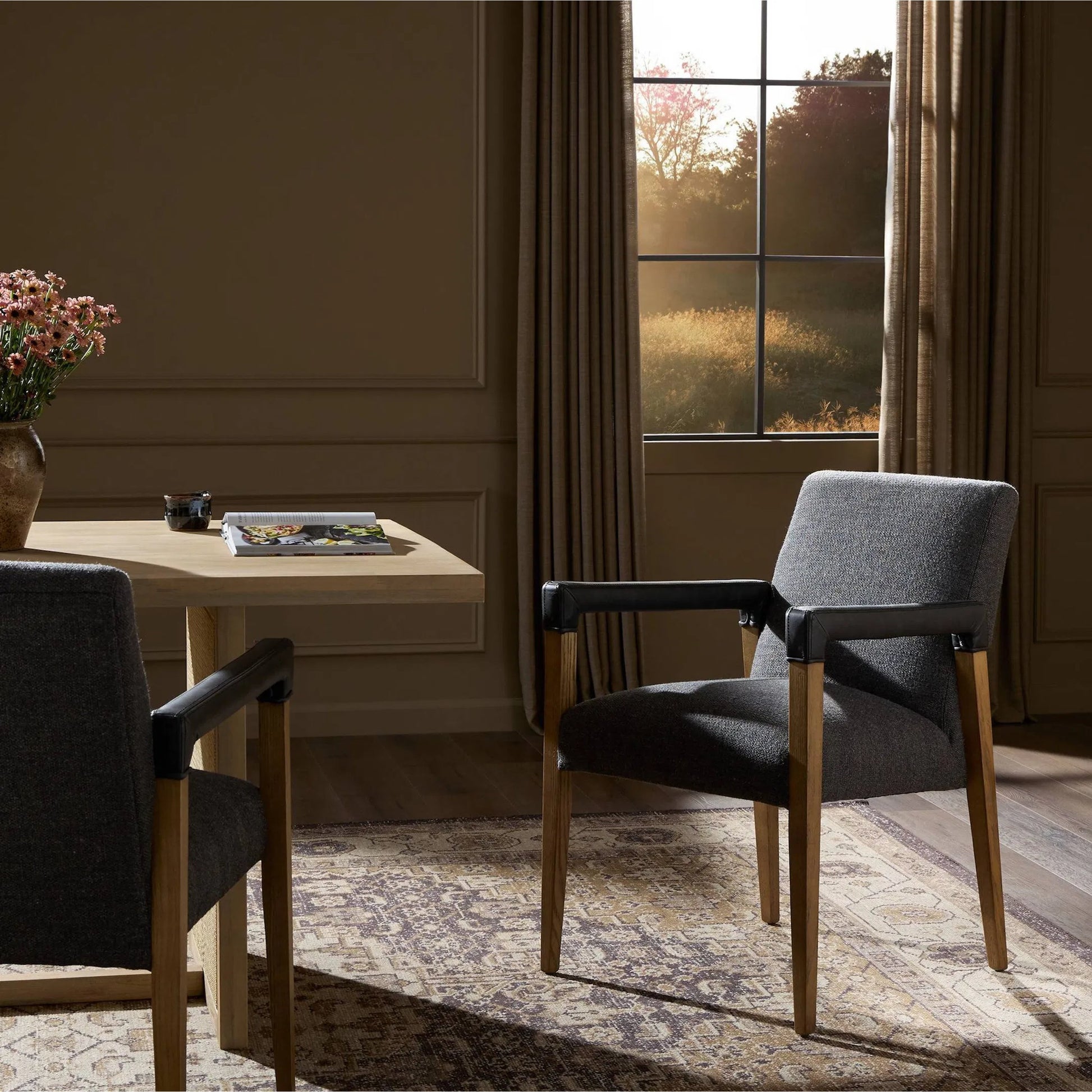 Reuben Dining Chair by Four Hands. Made from unique in a cottage & farmhouse style.