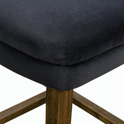 Task Swivel Stool by Four Hands in modern velvet shadow, warm nettlewood. Made from 100% polyester, solid nettlewood, stainless steel in a modern style.