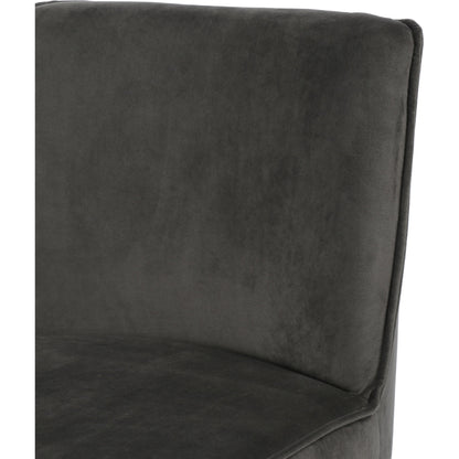 Aria Counter Stool by Four Hands in sienna chestnut. Made from top grain leather, solid nettlewood, 100% polyester in a modern style.