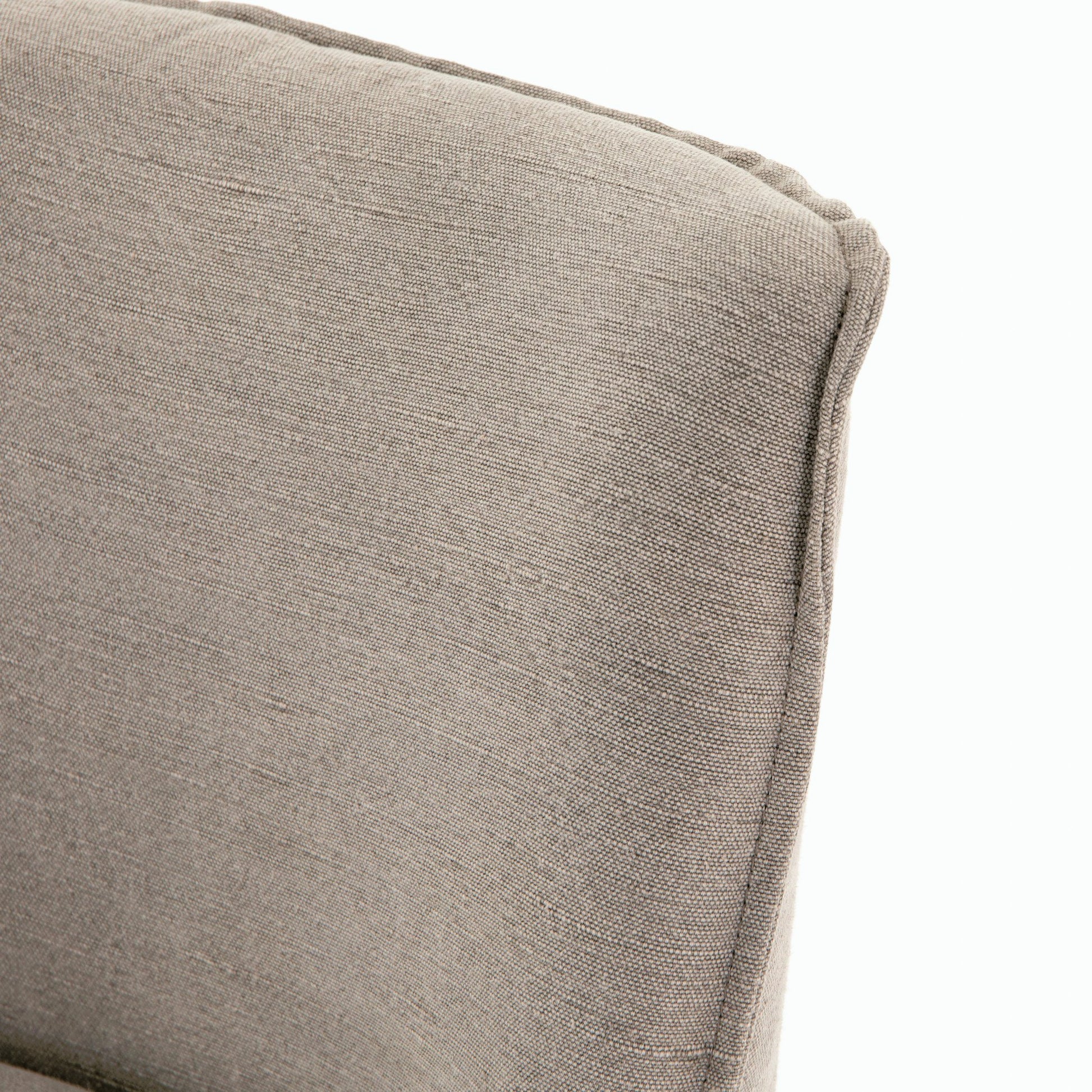 Aria Counter Stool by Four Hands in sienna chestnut. Made from top grain leather, solid nettlewood, 100% polyester in a modern style.