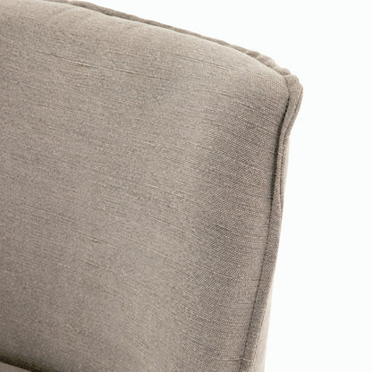 Aria Counter Stool by Four Hands in sienna chestnut. Made from top grain leather, solid nettlewood, 100% polyester in a modern style.
